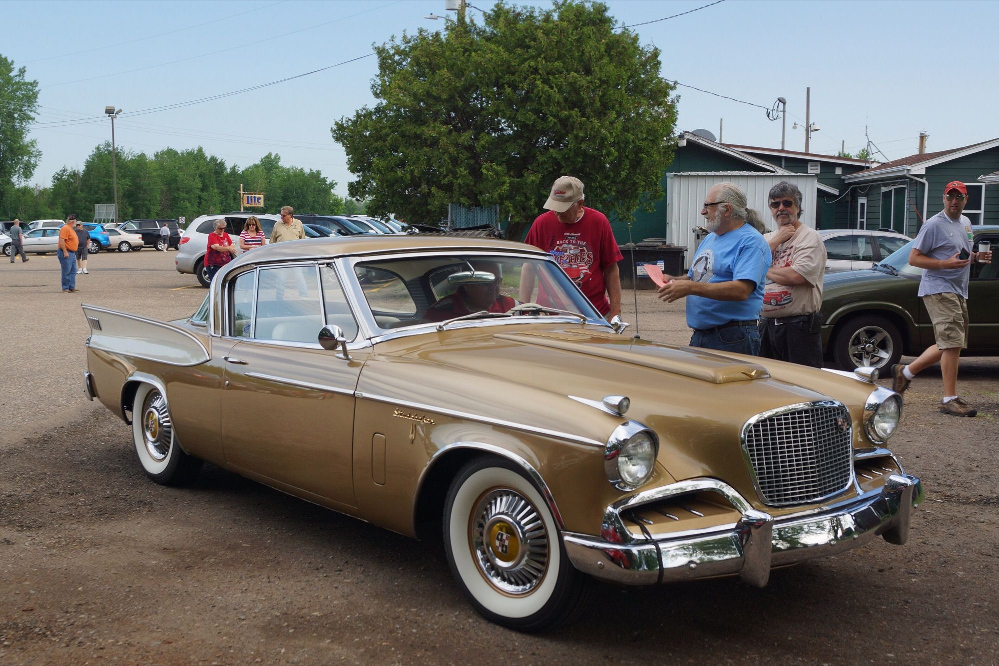 1957 Studebaker Golden Hawk, front three-quarter view