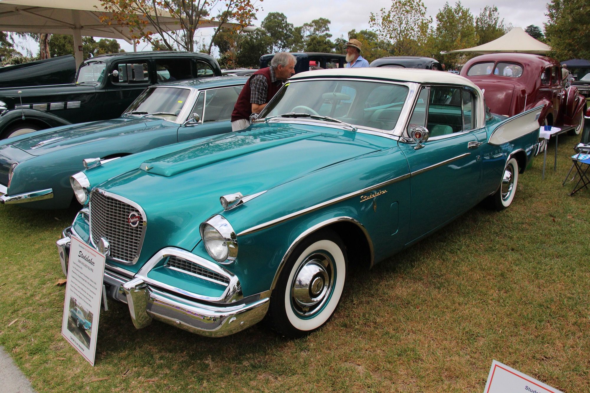 1958 Studebaker Golden Hawk coupe, front three-quarter view