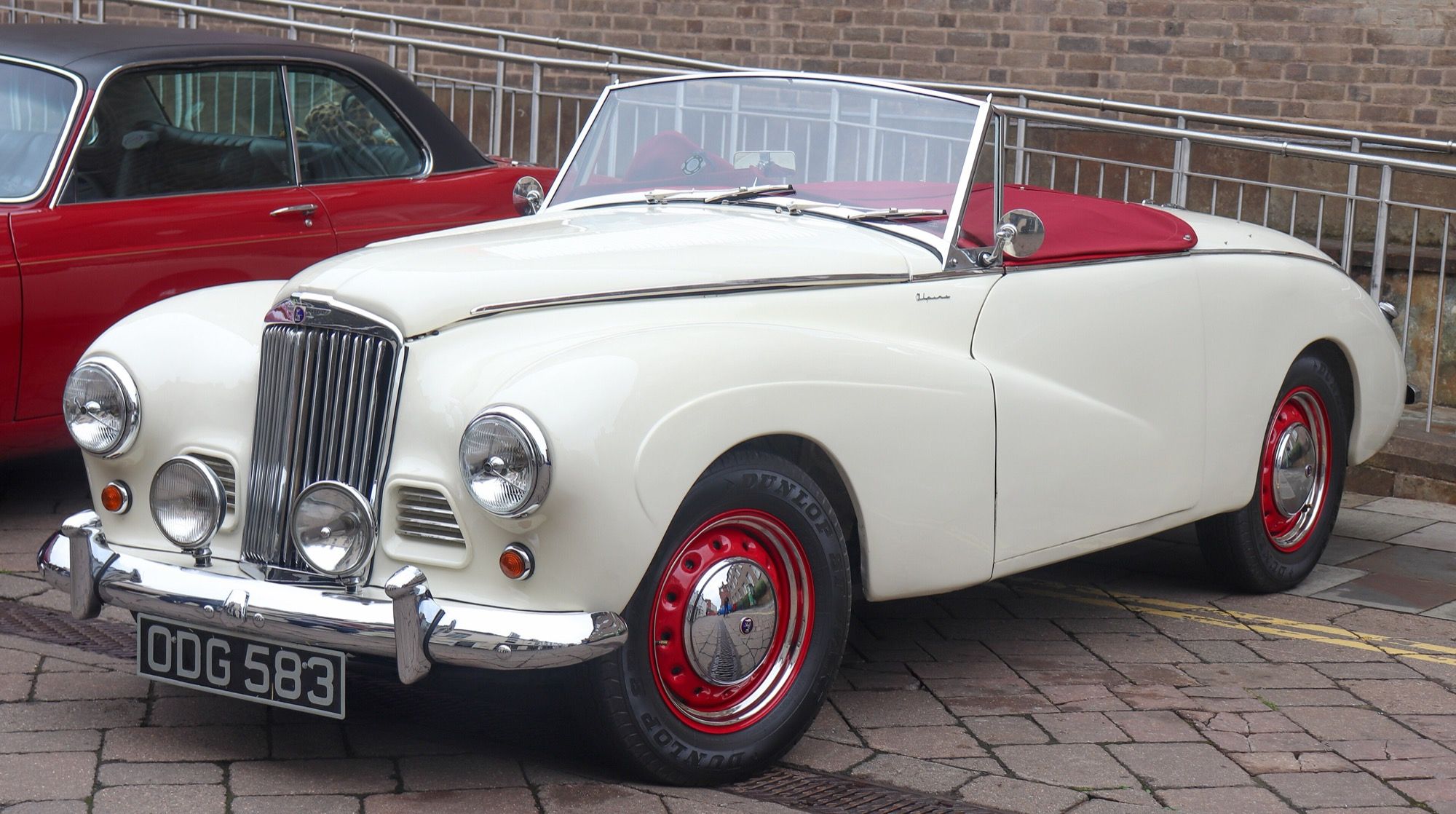 1955 Sunbeam Alpine Mark III roadster, front view