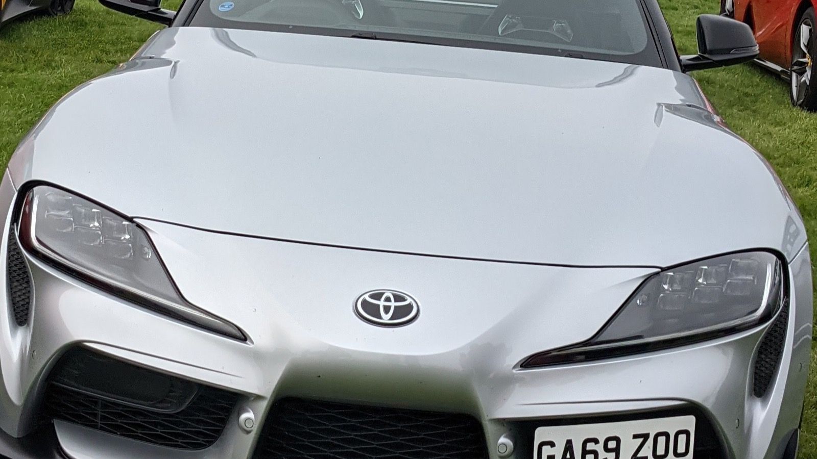 Toyota GR Supra (A90 / J29), fifth generation — coupe, front three-quarter view